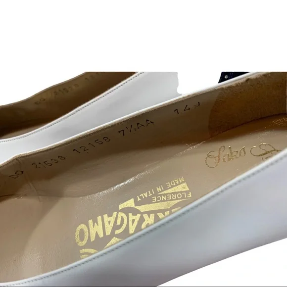 Salvatore Ferragamo Black and White Heels - Picture 3 of 11